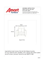 Amart Furniture HUGH 66202 Assembly Instruction Manual preview