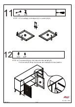 Предварительный просмотр 12 страницы Amart Furniture KALISTA BUFFET 70234 Assembly Instruction Manual