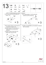 Предварительный просмотр 13 страницы Amart Furniture KALISTA BUFFET 70234 Assembly Instruction Manual