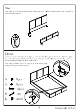 Preview for 4 page of Amart Furniture KHYBER 72840 Assembly Instruction Manual