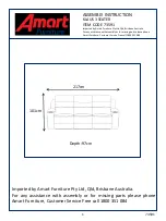 Предварительный просмотр 1 страницы Amart Furniture KLAUS 73591 Assembly Instruction Manual