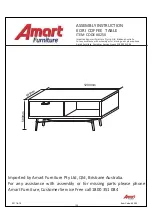 Amart Furniture KORI 60250 Assembly Instruction Manual preview