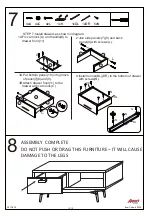 Предварительный просмотр 10 страницы Amart Furniture KORI 60250 Assembly Instruction Manual