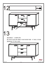 Предварительный просмотр 13 страницы Amart Furniture KORI 61066 Assembly Instruction Manual