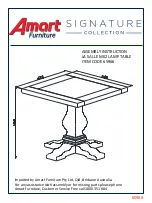 Предварительный просмотр 1 страницы Amart Furniture LA SALLE MK2 65966 Assembly Instruction Manual