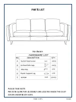 Preview for 3 page of Amart Furniture LORAS 61126 Assembly Instruction