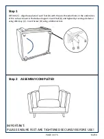 Preview for 4 page of Amart Furniture LORAS 64710 Assembly Instruction