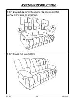 Предварительный просмотр 4 страницы Amart Furniture MADDEN 3RR Assembly Instruction Manual