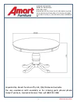 Preview for 1 page of Amart Furniture MARSEILLE 67369 Assembly Instruction Manual