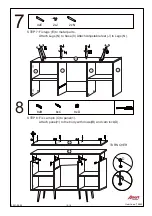 Предварительный просмотр 10 страницы Amart Furniture MORGANA 72882 Assembly Instruction Manual