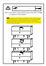 Предварительный просмотр 15 страницы Amart Furniture MORGANA 72882 Assembly Instruction Manual