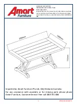 Preview for 1 page of Amart Furniture NORMANDY 2000 69275 Assembly Instruction Manual