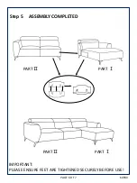 Предварительный просмотр 6 страницы Amart Furniture ORWELL 64930 Assembly Instruction Manual