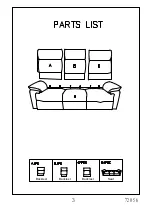 Предварительный просмотр 3 страницы Amart Furniture OSWALD 72056 Assembly Instruction Manual