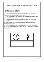 Preview for 2 page of Amart Furniture PERCY Click Clack 72142 Assembly Instruction Manual