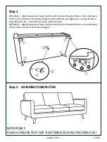 Предварительный просмотр 4 страницы Amart Furniture PHOEBE 57673 Assembly Instruction