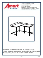 Preview for 1 page of Amart Furniture QUINN 65500 Assembly Instruction Manual