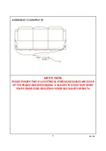 Предварительный просмотр 6 страницы Amart Furniture SAN MARCO 51129 Assembly Instruction Manual