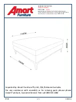 Preview for 1 page of Amart Furniture SASKIA OTTOMAN 72545 Assembly Instruction