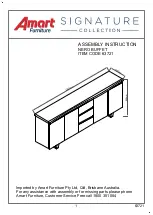 Amart Furniture SIGNATURE 63721 Assembly Instruction Manual предпросмотр