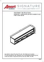 Предварительный просмотр 1 страницы Amart Furniture SIGNATURE ARGENTO 63846 Assembly Instruction Manual