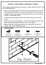 Preview for 3 page of Amart Furniture Spacemaster Babylon 54925 Assembly Instruction Manual