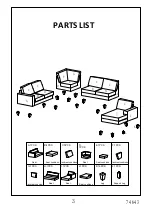 Предварительный просмотр 3 страницы Amart Furniture TABITHA 74643 Assembly Instruction Manual