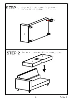 Предварительный просмотр 4 страницы Amart Furniture TABITHA 74643 Assembly Instruction Manual