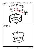 Предварительный просмотр 7 страницы Amart Furniture TABITHA 74643 Assembly Instruction Manual