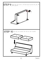 Предварительный просмотр 8 страницы Amart Furniture TABITHA 74643 Assembly Instruction Manual