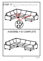 Предварительный просмотр 12 страницы Amart Furniture TABITHA 74643 Assembly Instruction Manual