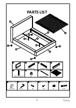 Предварительный просмотр 3 страницы Amart Furniture TREASURE 73930 Assembly Instruction Manual