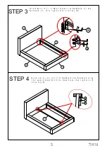 Предварительный просмотр 5 страницы Amart Furniture TREASURE 73930 Assembly Instruction Manual