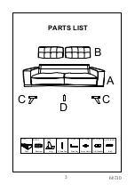 Preview for 3 page of Amart Furniture VALERIE 66710 Assembly Instruction Manual