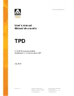 Amate Audio TPD User Manual preview