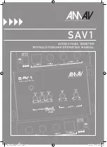 AMAV SAV1 Installation And Operation Manual preview