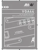 AMAV VGA44 Installation And Operation Manual предпросмотр