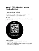 Preview for 1 page of Amazfit GTR3 pro User Manual