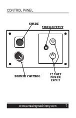 Предварительный просмотр 7 страницы Amazing Machinery Viztrac AM 200 User Manual