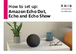 Предварительный просмотр 1 страницы Amazon Echo Show How To Set Up