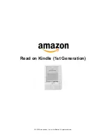 Preview for 1 page of Amazon Read on Kindle (1st Generation) Quick Start Manual