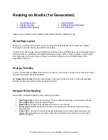 Preview for 2 page of Amazon Read on Kindle (1st Generation) Quick Start Manual