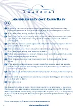 Предварительный просмотр 8 страницы AMAZONAS CROSS CARRY CARRY BABY Instructions Manual