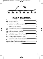 Предварительный просмотр 1 страницы AMAZONAS Kaya natura Instructions Manual