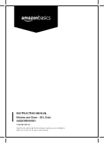 AmazonBasics AB2019MW001 Instruction Manual предпросмотр