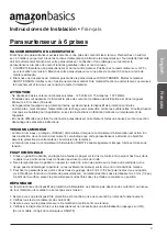 Preview for 3 page of AmazonBasics B00TP1C1UC Quick Start Manual