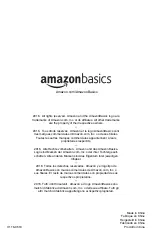 Preview for 25 page of AmazonBasics B01GG76234 Instruction Manual