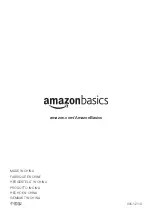 Предварительный просмотр 21 страницы AmazonBasics B07FF48GRY Manual