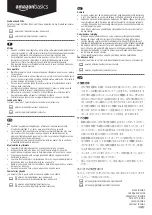 Предварительный просмотр 2 страницы AmazonBasics B07SM9CSWT User Manual