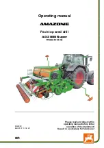 Предварительный просмотр 1 страницы Amazone AD 3000 Super Classic Line Operating Manual